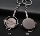 PUBG Fashion Eat Chicken Keychain Battlegrounds Backpack Battle Frying Pan Helmet 98k Key Ring Woman Man Jewwlry Wholesale