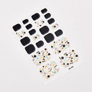 Sanuxc Toe Nail Sticker Self Adhesive Nail Polish Sticker Plain Stickers Nail Decoration Minimalist Nail Wraps Full Cover
