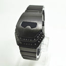 Personalized Men's Watch Men Led Watches Unique Dial Black Stainless Steel Multifunctional Electronics Wristwatches Reloj Hombre