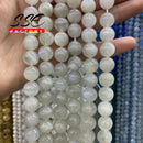 A+ Natural Moonstone Beads Smooth Round Loose Spacer Beads For Jewelry Making DIY Beads Bracelets Necklace 6/8/10mm 15" Strand