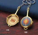 PUBG Fashion Eat Chicken Keychain Battlegrounds Backpack Battle Frying Pan Helmet 98k Key Ring Woman Man Jewwlry Wholesale