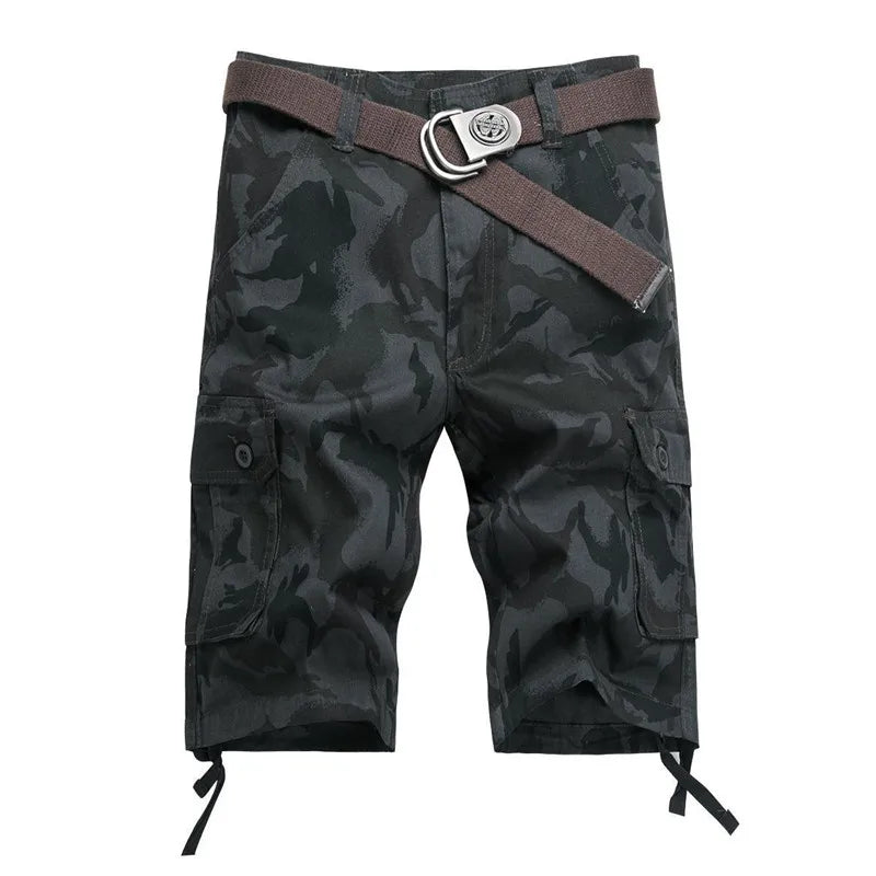 Camouflage Camo Cargo Shorts Men 2023 Summer Casual Cotton Multi-Pocket Loose Shorts Army Military Tactical Shorts Plus Size 44