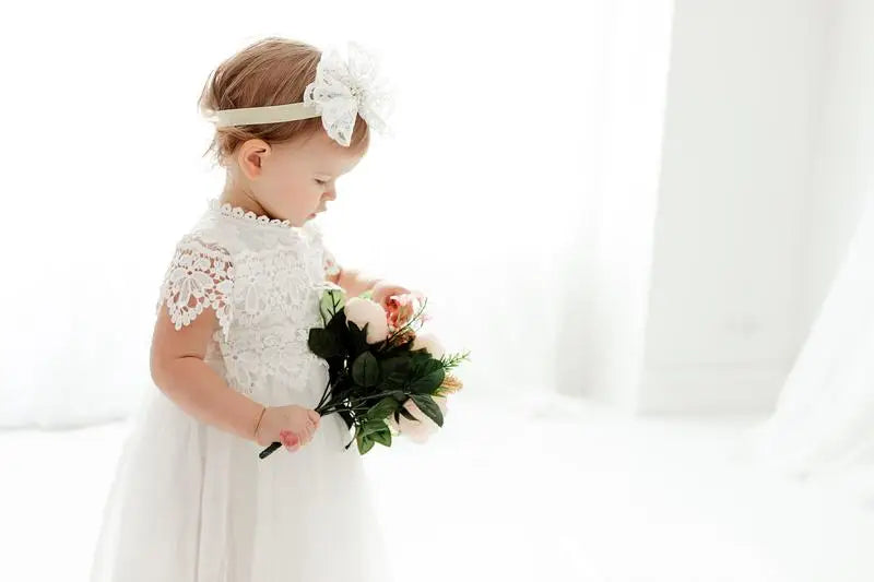 European and American Extended Baptismal Extra Christening Gown Baby Party Dress Baby Girl Dress Vestidos Para Navidad De Bebes