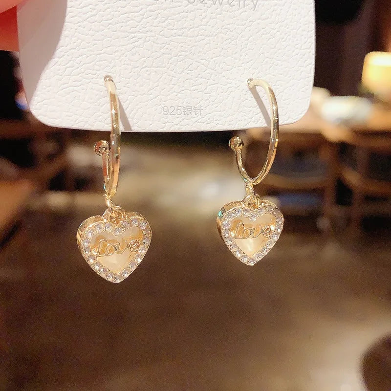 New Fashion Big Hoop Earrings For Women Shiny Rhinestone Large Circle Earring Brincos Girl Party Engagement Jewelry Gifts