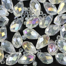 YHBZRET Waterdrop Pendant Austrian crystal beads 8*13mm 30pcs Teardrop glass loose bead for jewelry making bracelet Earrings DIY