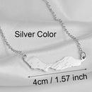 Anniyo 4CM Curacao Map & Village Name Pendant Chain Necklaces Charm Stainless Steel Gold Color Silver Color Jewellery @230421