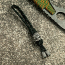 Retro Viking Pirate Skull Keychains Men Keyring Women Amulet Lanyard Bag Knife Rope Antique Pendant Accessories Handmade Jewelry