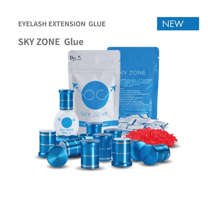 10 bottles Sky Zone Glue Eyelash Extensions Glue 1-2s dry time Fastest Strongest Lash Glue 5ml Most Powerful keep 6-7weeks
