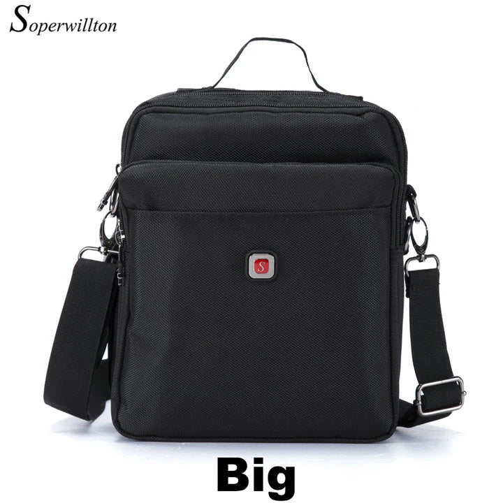 New upgrade Men Shoulder Bag Brand Casual Messenger Bags Waterproof Man Purse Oxford Zipper Crossbody Can Be Equipped With Belt