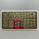 XMQ Steel Nail Art Stamping Plates Template Image Plate Graffiti Nais Printing Tools 6*12cm