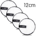 4 discos reutilizables desmaquillantes, paño de microfibra, toalla limpiadora facial, esponjas lavables para el cuidado de la piel, esponjas cosméticas.