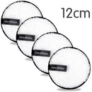 4 discos reutilizables desmaquillantes, paño de microfibra, toalla limpiadora facial, esponjas lavables para el cuidado de la piel, esponjas cosméticas.