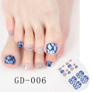 Sanuxc Toe Nail Sticker Self Adhesive Nail Polish Sticker Plain Stickers Nail Decoration Minimalist Nail Wraps Full Cover