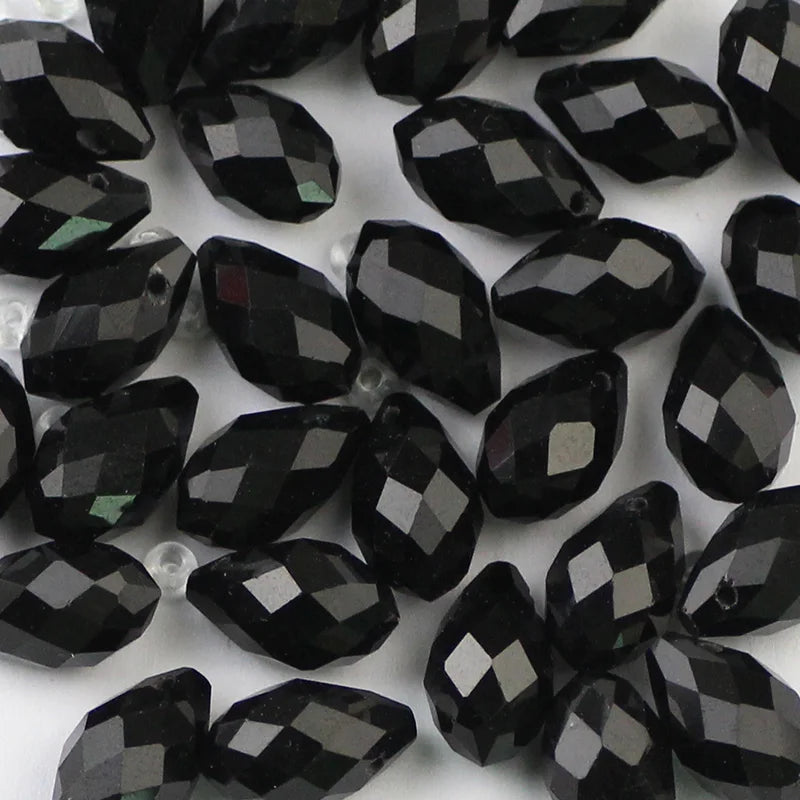 YHBZRET Waterdrop Pendant Austrian crystal beads 8*13mm 30pcs Teardrop glass loose bead for jewelry making bracelet Earrings DIY