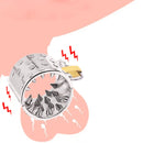 قفل قضيب معدني، حلقة قضيب، أداة تمديد كرات الذكور الثقيلة، تأخير وقت القذف، ألم حاد للرجال