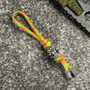 Retro Viking Pirate Skull Keychains Men Keyring Women Amulet Lanyard Bag Knife Rope Antique Pendant Accessories Handmade Jewelry