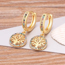 Luxury Fashion Design Heart/Evil Eye/Elephant/Butterfly/Crown/Horn 14 Styles Drop Earrings Wedding Party Accessories Jewelry