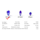 YHBZRET Waterdrop Pendant Austrian crystal beads 8*13mm 30pcs Teardrop glass loose bead for jewelry making bracelet Earrings DIY