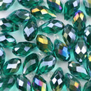 YHBZRET Waterdrop Pendant Austrian crystal beads 8*13mm 30pcs Teardrop glass loose bead for jewelry making bracelet Earrings DIY