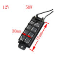 1 pcs Automatic Thermostat PTC Heater With Stand Corrugated Strip Small Space Heating 50w 12v (AC/DC) Diy Heating Tools