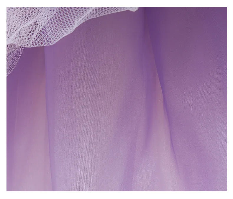 New 3pcs Baby Girls Dress Pastel Rainbow Princess For Summer Birthday Party Dress Unicorn Cosplay Perform Children Costume