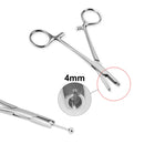 1pc Surgical Steel Tweezers for Catch Bar Grasp Clamp Plier Professional Clip Hold Pole Balls Forceps Body Piercing Jewelry Tool