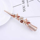Flower Rhinestone Women Hair Accessories  Beautiful Floral Hair Clip Girls Hair Pins Sweet Wedding Headwear Crystal Barrette