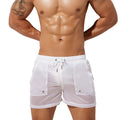 SEOBEAN Men Clothing Shorts Mesh Lined Casual Shorts Summer Thin And Light Quick Dry Gym Shorts Sexy Beach Surf Men Bottoms