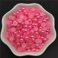 4mm 6mm 8mm 10mm Imitation Pearl Half Round Pearl Flat Back Scrapbook Beads For Phone Case Scrapbook DIY Jewelry Making