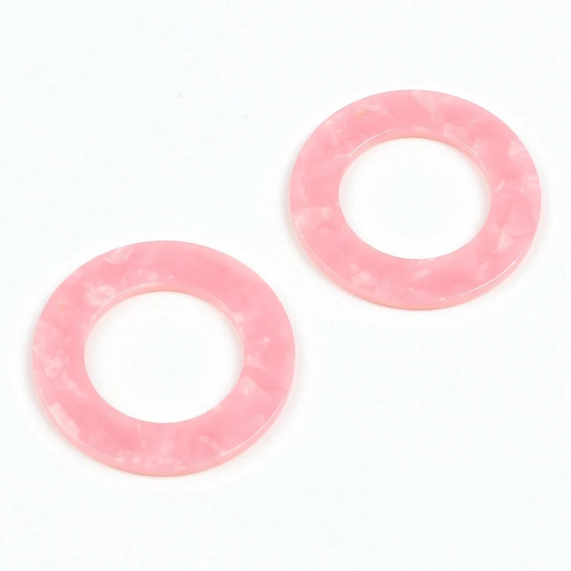 Leopard Print,Tortoise Shell Earring Charm,Acetate Acrylic Beads,Circle Shaped,Boho,Earring Parts,Ohrringe finding,40mm-ACE220