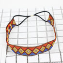 Wholesale Ethnic Ribbon Soft Lovers Thin Embroidery Headwear For Women Good Quality Elastic Non-slip Yoga Beach Hair Accessories