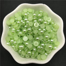 4mm 6mm 8mm 10mm Imitation Pearl Half Round Pearl Flat Back Scrapbook Beads For Phone Case Scrapbook DIY Jewelry Making