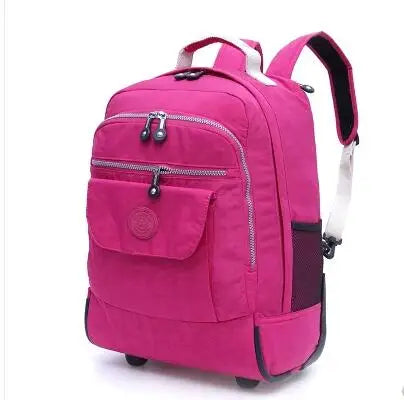 18 Inch Wheeled Backpacks for Laptop Waterproof Travel Trolley Backpack Large Capacity Men Trolley Bags Luggage Carry-on Bags