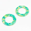 Leopard Print,Tortoise Shell Earring Charm,Acetate Acrylic Beads,Circle Shaped,Boho,Earring Parts,Ohrringe finding,40mm-ACE220