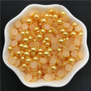 4mm 6mm 8mm 10mm Imitation Pearl Half Round Pearl Flat Back Scrapbook Beads For Phone Case Scrapbook DIY Jewelry Making