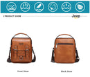 JEEP BULUO Bolsos de negocios multifunción para hombre, nuevo bolso de hombro para hombre, bolso bandolera de cuero de gran capacidad, bandolera de gran marca