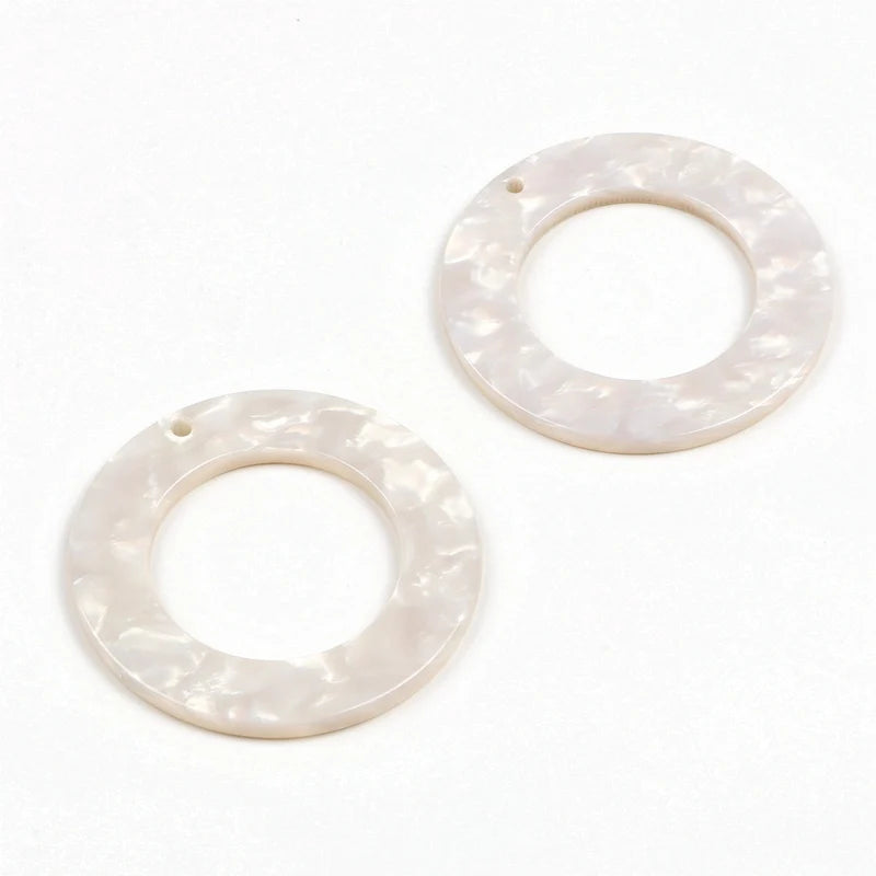 Leopard Print,Tortoise Shell Earring Charm,Acetate Acrylic Beads,Circle Shaped,Boho,Earring Parts,Ohrringe finding,40mm-ACE220