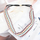 Wholesale Ethnic Ribbon Soft Lovers Thin Embroidery Headwear For Women Good Quality Elastic Non-slip Yoga Beach Hair Accessories