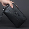 Men Clutch Wrist Belt Waist Pack Bag Purse Genuine Leather Cell/Mobile Phone Case Cover Pocket Multi-purpose Wallet Male Bag