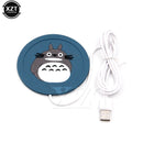 1pcs newest USB Cute Cartoon 5V Silicone Coaster Heat Warmer Heater Milk Tea Coffee Mug Drinks Beverage high quality