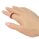 Chanfar Full Crystal Ring 6 7 8 9 10 Sizes Love Wedding Rings For Women Romantic Stainless Steel Ring Charm Jewelry