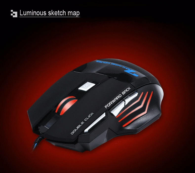 iMICE Large Mouses Pad & X7 Wired Gaming Mouse 7 Buttons 2400 DPI LED Optical USB Ergonomic Game Mouse Mice For Laptop Computer