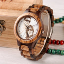 Custom LOGO Printing Your Own Photo Men Watch Unique Bamboo Wood Wristwatch Anniversary Christmas Gift For Lovers and Families