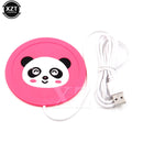 1pcs newest USB Cute Cartoon 5V Silicone Coaster Heat Warmer Heater Milk Tea Coffee Mug Drinks Beverage high quality