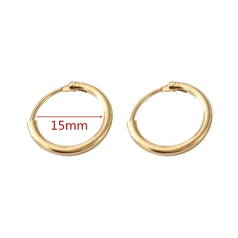 4-8CM Exaggerated Big Smooth Circle Hoop Earrings  for Women Aros Simple Round Loop Ear Wedding Jewelry Brincos Cool Gift