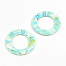 Leopard Print,Tortoise Shell Earring Charm,Acetate Acrylic Beads,Circle Shaped,Boho,Earring Parts,Ohrringe finding,40mm-ACE220