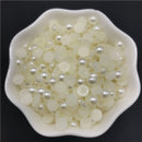 4mm 6mm 8mm 10mm Imitation Pearl Half Round Pearl Flat Back Scrapbook Beads For Phone Case Scrapbook DIY Jewelry Making
