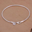 Silver Plated Bracelet For Women Men Lovers Unisex Silver Jewelry Bracciali Cute Exaggeration H187