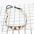 Wholesale Ethnic Ribbon Soft Lovers Thin Embroidery Headwear For Women Good Quality Elastic Non-slip Yoga Beach Hair Accessories