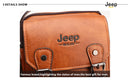 JEEP BULUO Bolsos de negocios multifunción para hombre, nuevo bolso de hombro para hombre, bolso bandolera de cuero de gran capacidad, bandolera de gran marca